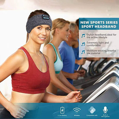 Bluetooth Sports Sleeping Headband with Earphones