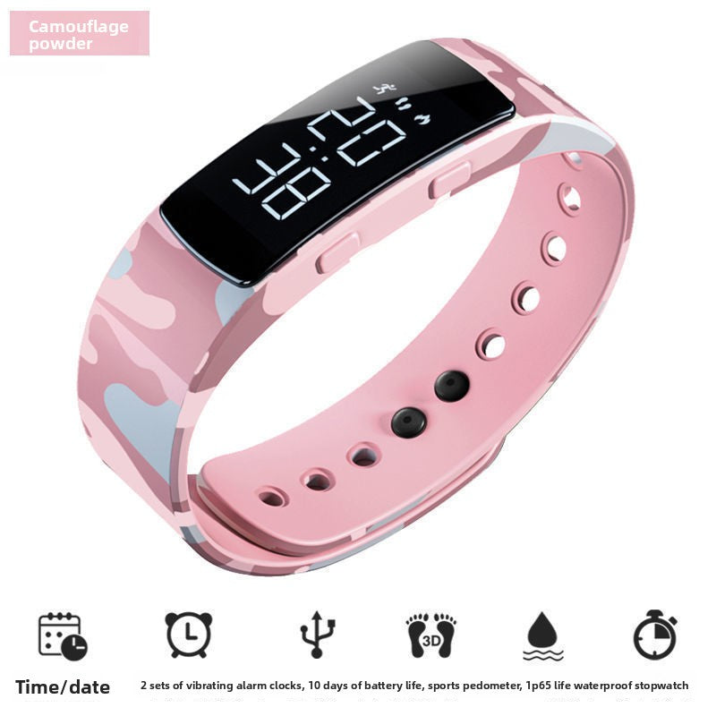 Multifunctional Digital Alarm Watch with Step Counter