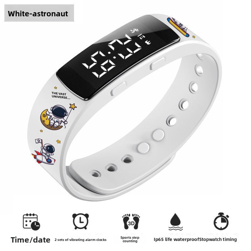 Multifunctional Digital Alarm Watch with Step Counter