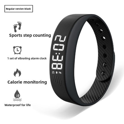 Multifunctional Digital Alarm Watch with Step Counter