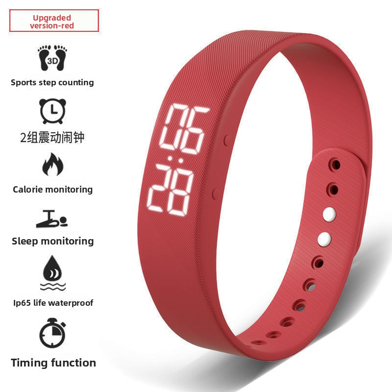 Multifunctional Digital Alarm Watch with Step Counter