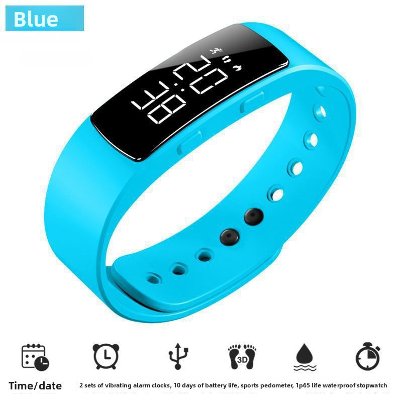 Multifunctional Digital Alarm Watch with Step Counter