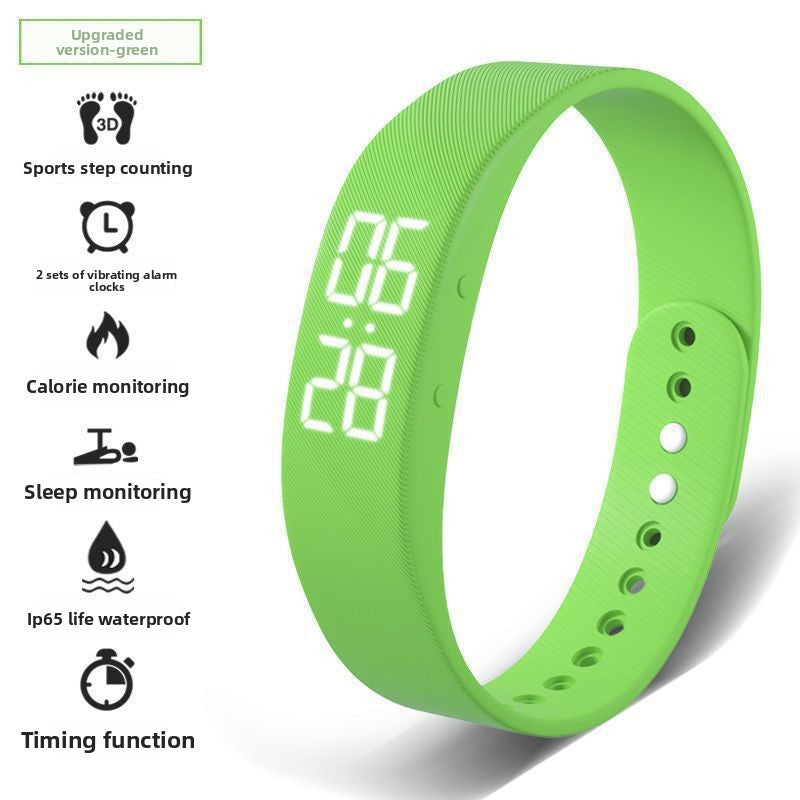 Multifunctional Digital Alarm Watch with Step Counter