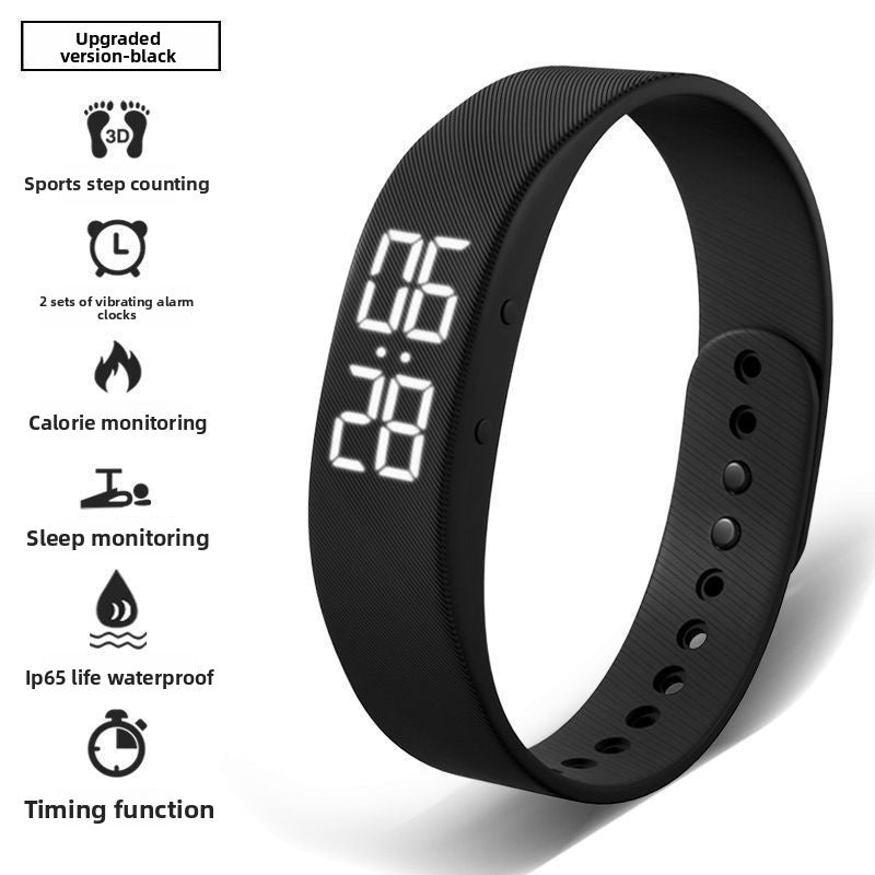 Multifunctional Digital Alarm Watch with Step Counter