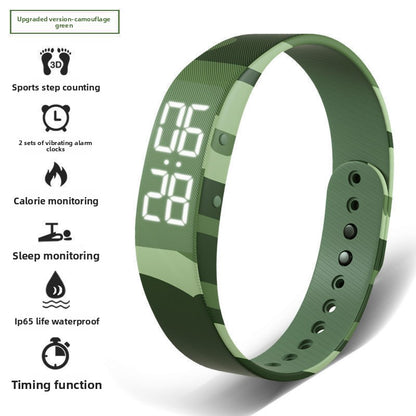 Multifunctional Digital Alarm Watch with Step Counter
